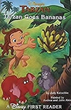 Hardcover Tarzan Goes Bananas (Disney's First Readers--Level 2) Book
