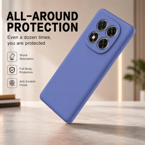 Image of Back Cover Compatible with Redmi Note 15 Pro Plus 5G | Full Camera Protection | Premium Liquid Silicon Case | Flexible Bumper Case for Mi Redmi Note 15 Pro Plus 5G / Poco M8 Pro 5G (Blue)