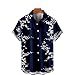 BALISOYI Camicie da Uomo Camicie a Maniche Corte Camicie Taglie Forti da Uomo Camicie a Fiori Camicie Casual da Uomo Camicie hawaiane da Uomo con Stampa di Moda