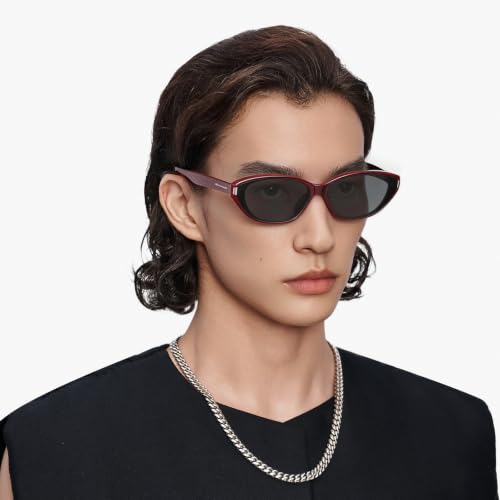 Image of Retro Polarized Cat-Eye Sunglasses for Women Men UV400 Protection