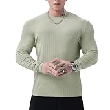[Manatsulife] トレーナー メンズ 長袖 スウェット 丸首 トップス プルオーバー トレーニングウェア CXT6 (XL, グリーン)