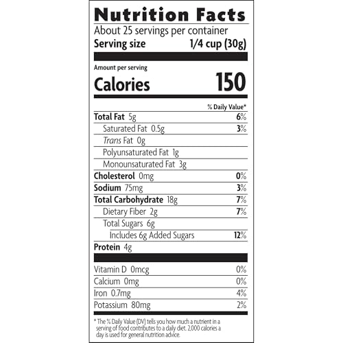 Love Crunch Organic Dark Chocolate & Peanut Butter Granola, 26.4 oz (Pack of 1), Non-GMO, Fair Trade, by Nature's Path