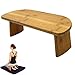 Stołek medytacyjny, składany bambusowy stołek do medytacji, do jogi, klęczący ławka do medytacji, ergonomiczny bambusowy stołek zen do modlitwy, siedzącej korekty postawy, drgawka, dzieci