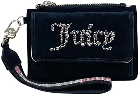 Juicy Couture Women's Wristlet with Dual Fold Flap Wallet