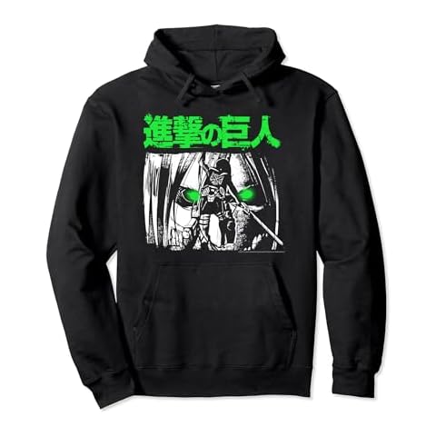 Attack on Titan Green Eyes Pullover Hoodie Cover