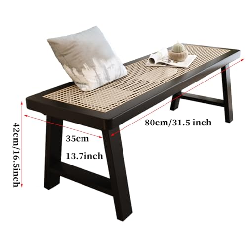 Banc d'entrée en bois blanc et étagère à chaussures pour couloir - 4