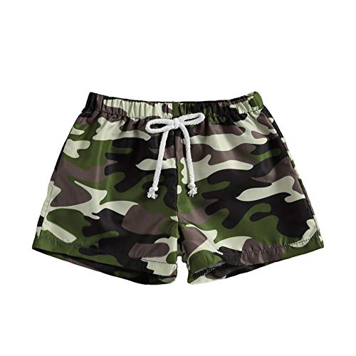 Toddler Baby Boy Hawaii Quick Dry Beach Shorts Tropical Style Bathing Suit Swimsuit Bathing Trunks Swimwear (A-Camo, 2-3T)