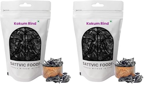 Image of Sattvic Foods Kokum Rinds (250 g) | No Additives, Wet and Juicy Sun-dried Kokum | Sourced from Goa | Rich in Vitamin C & Supports Digestion | Perfect for Curries, Juices, & Traditional Syrups