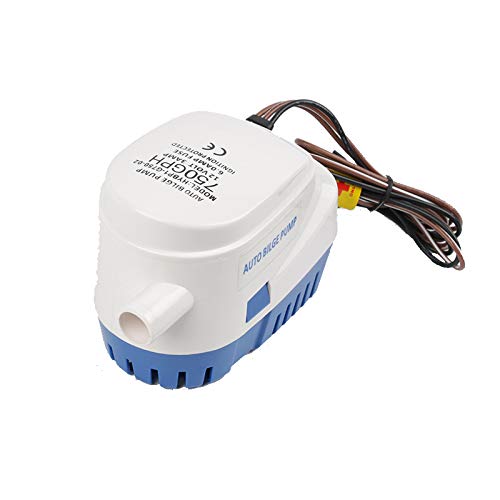 Onechoices Automatic Submersible Boat Bilge Pump 12v 750gph Auto with Float Switch,Small Bilge