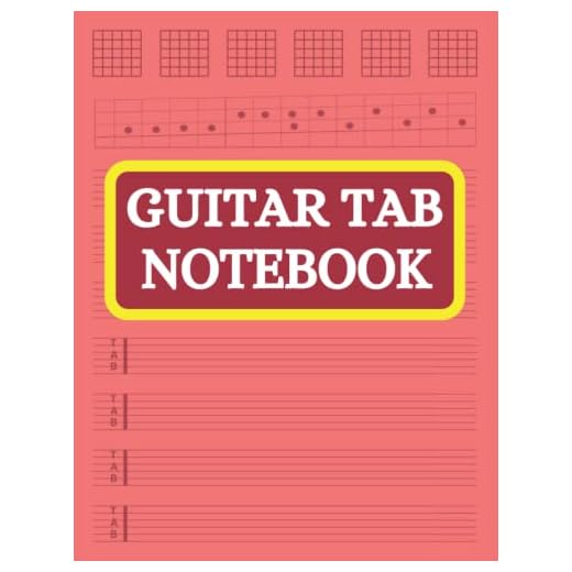 Guitar Tab Notebook: Blank Tablature and Chord Book for Guitar Lover, Big Size and Premium Notebook for Songwriters & Guitarist