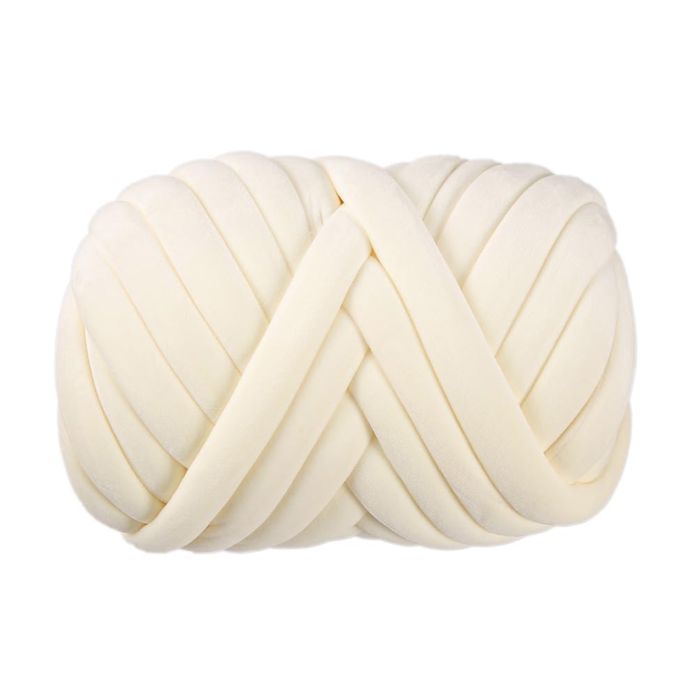 Gruba włóczka wełniana, 1000 g, Chunky XXL Yarn do dziergania na ręce, przędza do dziergania na ręce, nieporęczna przędza dla początkujących, do szydełkowania, koców, poduszek, koszyków dla zwierząt