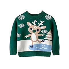 Skiing Reindeer Green