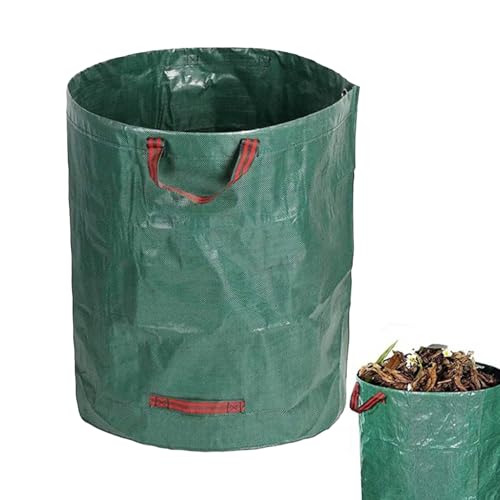 Sac À Déchet De Jardin 200L Sac Jardin Dechets Vert Avec Poignées Renforcées, Sacs Jardinage Réutilisables, Résistant - Pour Feuilles, Pelouse Coupée,...