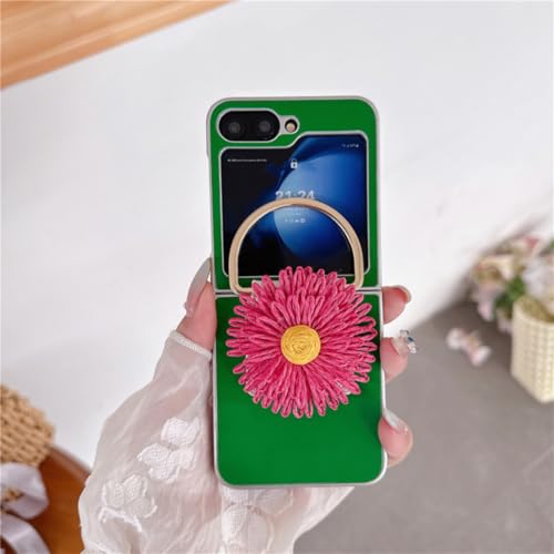 Coque Cuir Galaxy Z Flip4 Rigide de Qualité avec Anneau