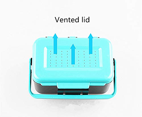 Toasis Fishing Live Bait Box Worm Storage Container