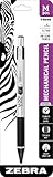 Zebra Pen M-301 Mechanical Pencil, Stainless Steel Barrel, Medium Point, 0.7mm, Black Grip (Pack of 1)