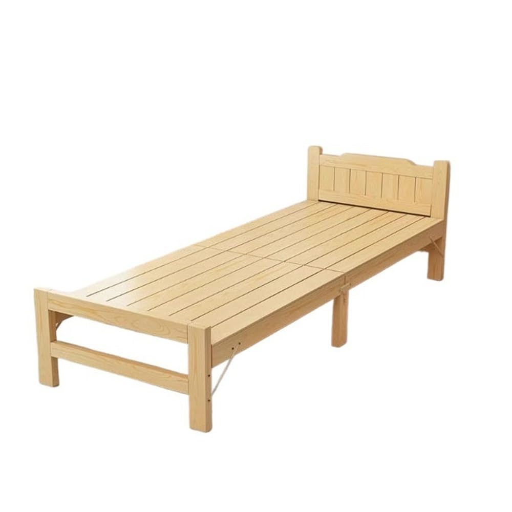 Camping Temporäres Klappbett for den Haushalt, Hartfaserplattenbett for EIN Nickerchen im Büro Feldbetten(XXL)