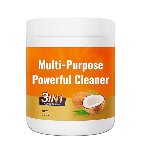 Nettoyant puissant multi-usages pour la cuisine, nettoyant tout usage pour le micro-ondes, pâte nettoyante 3 en 1 à l'huile de coco, dégraissant puissant pour four et cuisinière (1pc)