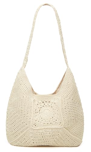 Epsion Women Straw Beach Bag Casual Bucket Tote Summer Woven Handbag Shoulder Bag Shopping Travel 2025