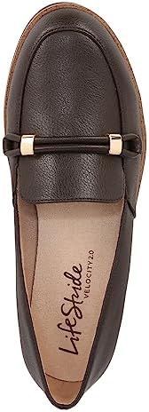 LifeStride Womens Zahara Slip On Loafers Dark Chocolate 10 M | Image 6