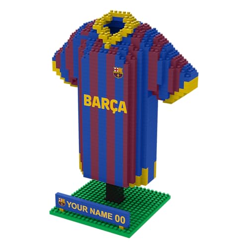 FOCO Produit sous licence officielle FC Barcelone BRXLZ Chemise de bureau 3D Bricks Building Jouet de construction