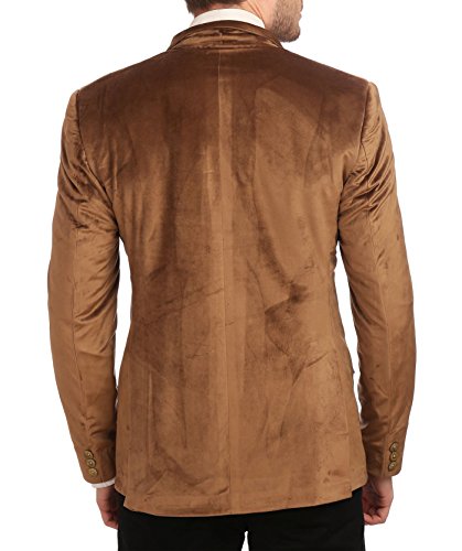 Image of WINTAGE Men's Velvet Two Buttoned Notch Lapel Party Coat Blazer-4 Colors