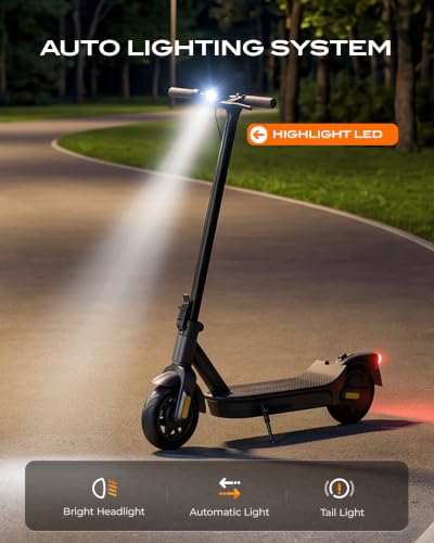 Image of Electric Scooter for Adults 350W /600W, 20MPH, 17 Miles Adult Electric Scooters with Long Range, 8.5 inch Tire Motorized Scooters, Foldable E-Scooter Commuter with App, Rear Dual Damping Suspension