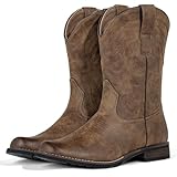 J's.o.l.e Men's Western Boots Round Toe Cowboy Boots...
