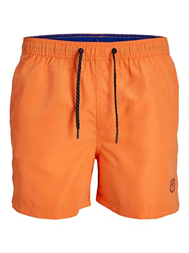 JACK & JONES PLUS JPSTFIJI JJSWIM Solid SN PS - Bañador para Hombre, Naranja, 44