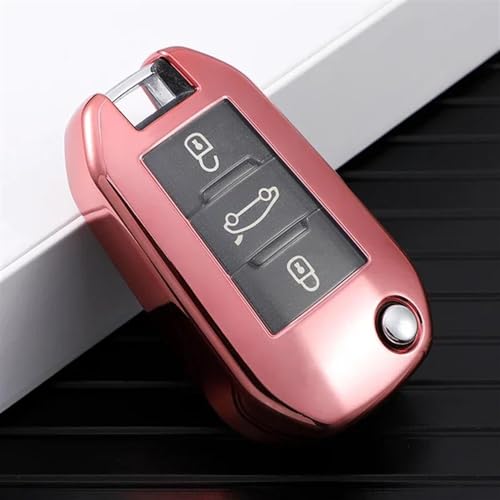 Étui de protection pliable pour clé Citroën C4 C3 C5 C4L - Lot de 4 pièces