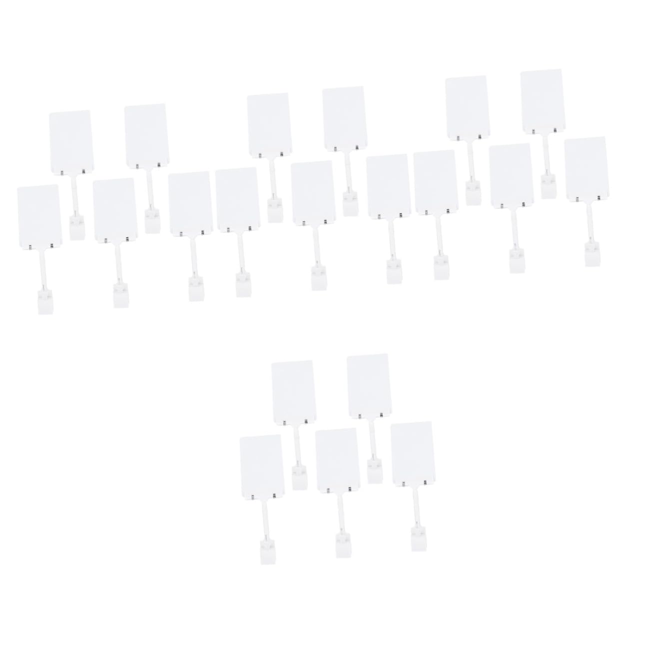 VILLCASE 4 Set Cartellino Del Supporto Per Piatto Da Esposizione Espositore Per Insegne Di Merci 's Negozio Di Visualizzazione Del Della Frutta Metallo 5 Pezzi * 4