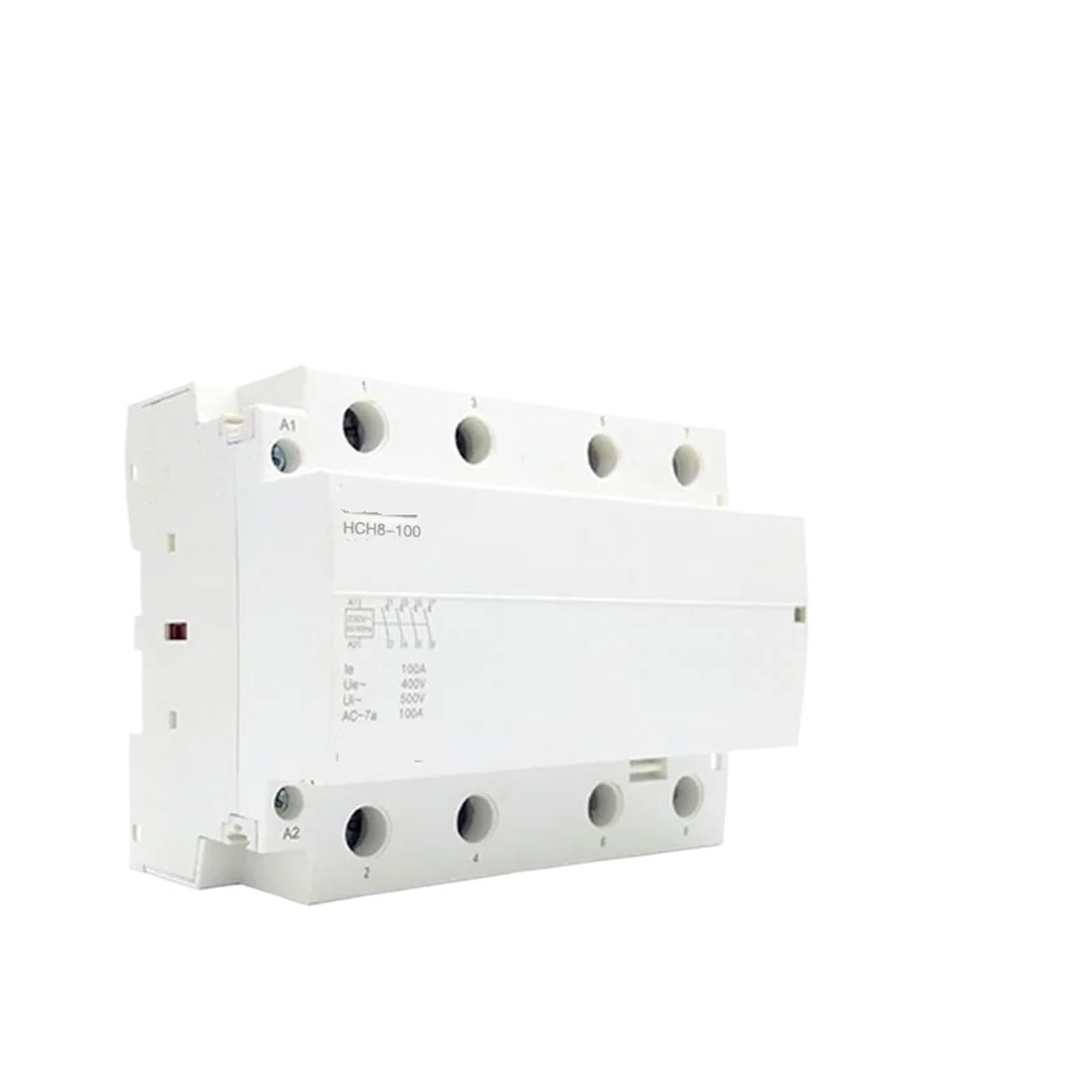 JCLPJBYJI HCH8-100 Modular Contactor 4P 100A 2NO2NC 4NO 24V 110V 220V Household Guide Type(4P 100A 4NO AC110V)
