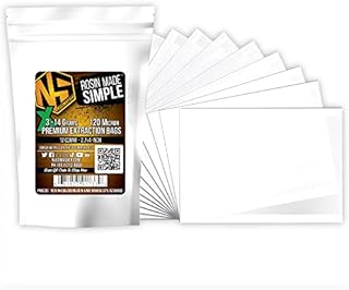 NugSmasher® Rosin Press Bags - X Size (120 Micron) sized for nug smasher rosin press heat press and other machines each package contains 12 double back stitched press bags that measure 2.7″ x 4″