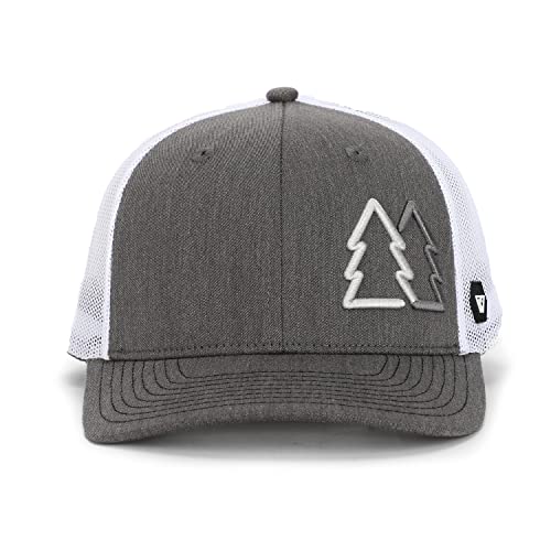 Image of Simple Pine Trees Trucker Hats for Men Adjustable Snapback Mesh Cap Great for Outdoors