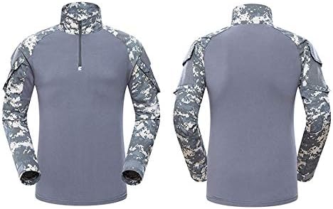 Miniatura 9 de Ropa de caza al aire libre Airsoft Disparo Camisa Pantalones Conjunto Batalla Vestido Uniforme BDU Conjunto táctico Combate Camuflaje Ropa