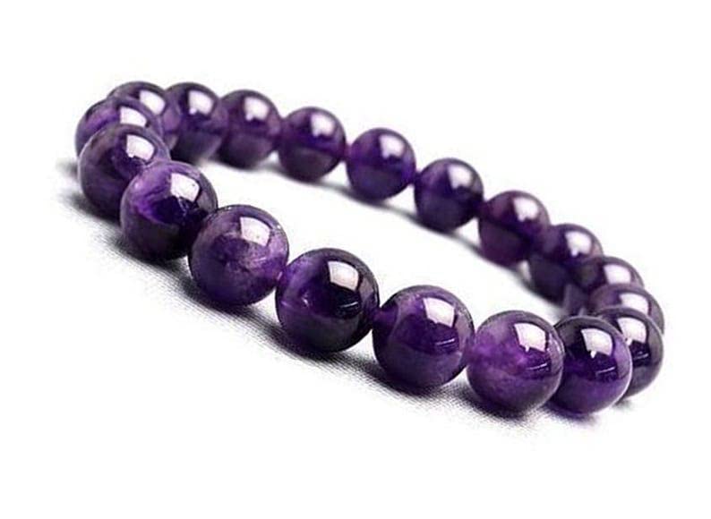 Bracelet améthyste pour méditation et protection spirituelle en quartz
