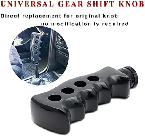 Boivtusi Manual Shift Knob Handle Gear Stick Shifter Head - Universal Pistol Handle Shape Automatic Car Shift Head For Car Black #TOP4