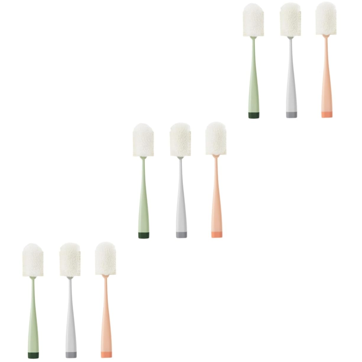 3 Set Pennello A Tazza Spazzola Per Bottiglie Spazzola Per La Pulizia Delle Bottiglie Scovolino Per Bottiglie A Manico Lungo Spazzola Per La Pulizia Delle Tazze Spugna 3 Pezzi*3