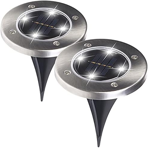 Lunartec Pflanzenstrahler 2erSet SolarBodenleuchteGartenstrahler