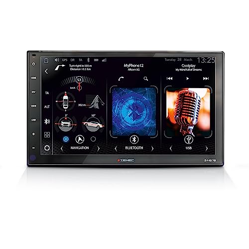 Zenec Z-N976 | 2-DIN Autoradio mit Wireless Apple CarPlay und Google Android Auto