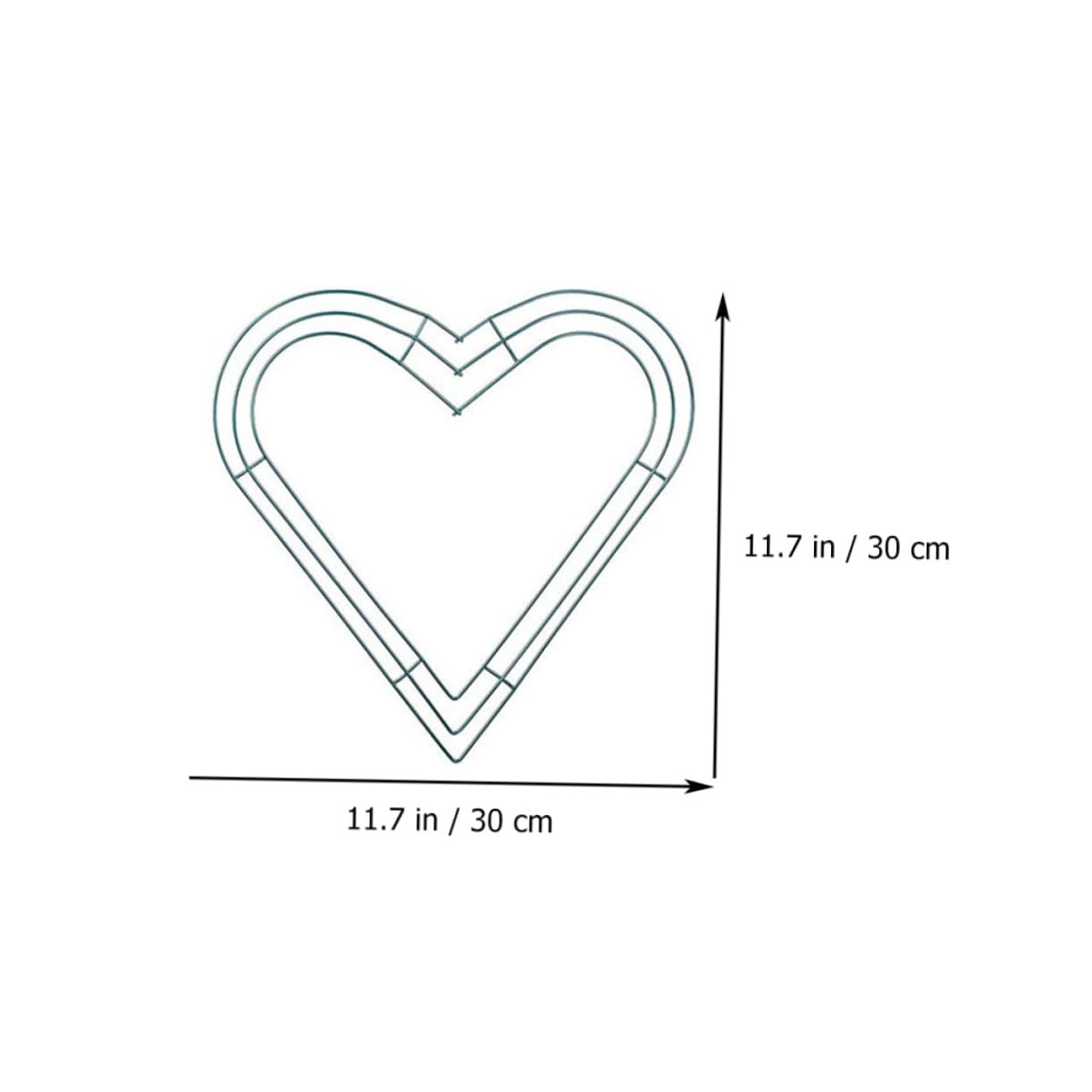 Cabilock 2 Sätze Kranz Gold Flaggen Quastengirlande Heimwerken Wanddekoration Aus Korbgeflecht Künstliche Blüten Artificial Flower Гирлянда Eisenrahmen Girlande DIY Rahmen Green 4 Stück * 2
