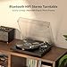Turntables Record Player Wireless Output Connectivity Vinyl Player Belt-Drive Turn Tables Support 33&45 RPM Speed Phono Line Output USB Digital to PC Recording ATN3600L MM Cartridge Black