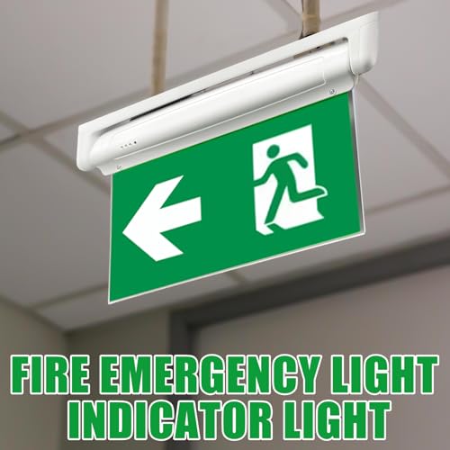 Leikurvo LED Notbeleuchtung, Notleuchte mit Notstromakku bis zu 3h, Notausganglicht Fluchtwegleuchte Notausgangsschild inkl. 4 Notausgangspiktogramm IP65 Wasserdicht Notleuchte für Wandmontage