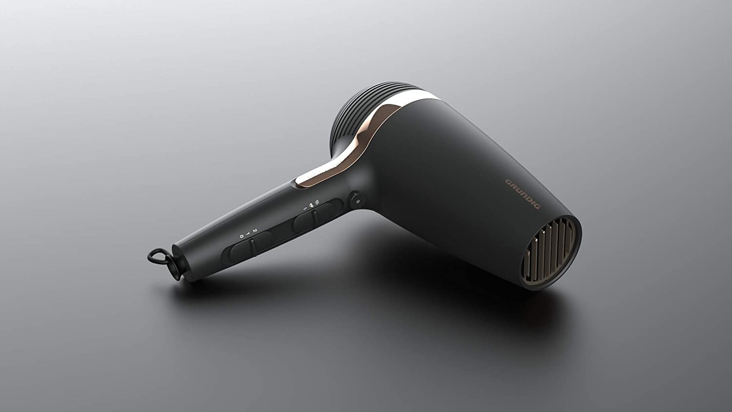 GRUNDIG Naturashine HD 7081 - Secador de pelo con función iónica, protección de cerámica, boquilla Cool Touch, 2100 W, 3 niveles de temperatura y 2 niveles de flujo de aire, temperatura fría, cable