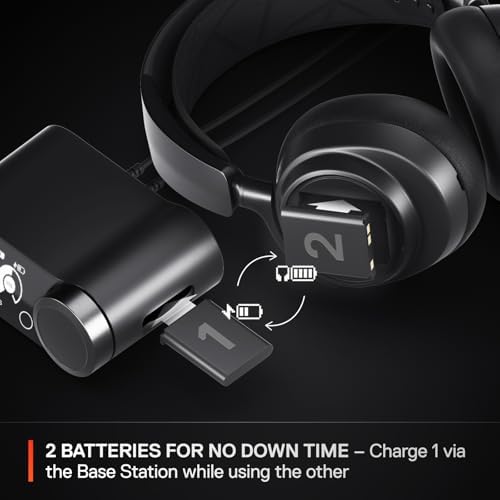 SteelSeries Arctis Nova Pro Wireless Multi-System Gaming Headset - Premium Hi-Fi Drivers - Active Noise Cancellation - Infinity Power System - ClearCast Gen 2 Mic - PS5, PS4, PC, Switch, Mobile — view 4