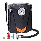 UN1QUE Tyre Inflator for Car, 150PSI Car Air Pump, 12V DC Portable Air Compressor for Tyre, Fast Inflation Speed Inflator Pump with Light