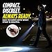 Guard Dog Security Stealth Compact Stun Gun Flashlight for Self Defense, Maximum Voltage, Holster Included, Rechargeable