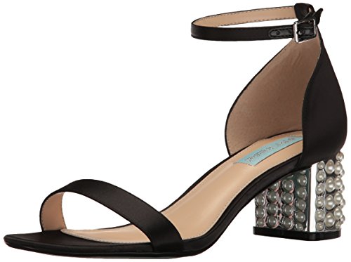 Preisvergleich Produktbild Betsey Johnson Damen Sandalen, Black Satin, 38 EU