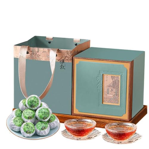 Té Puerh Maduro artesanal en pequeña mandarina verde de Xinhui, un té gourmet de 500g