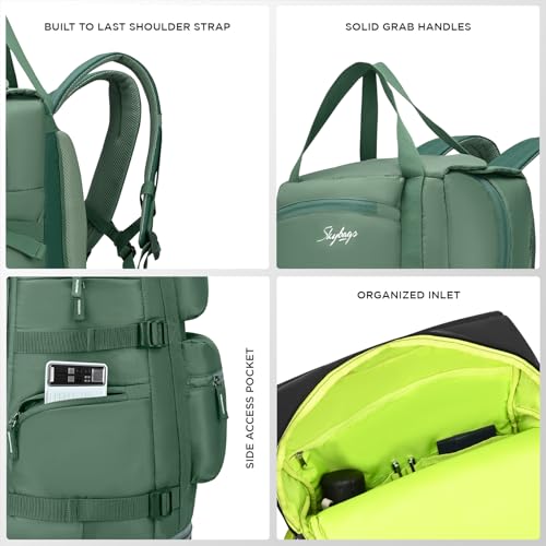 Image of Skybags Ridge V2 45L Weekender Backpack | Premium Polyester | 17-Inch Laptop & Shoe Compartment | Front Access Pockets with Raincover | Travel, Casual & Outdoor Backpack for Men & Women